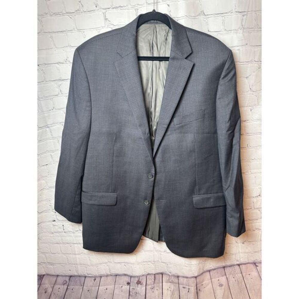 Lauren Ralph Lauren Blazer Sport Coat Two Button Gray Houndstooth Size?